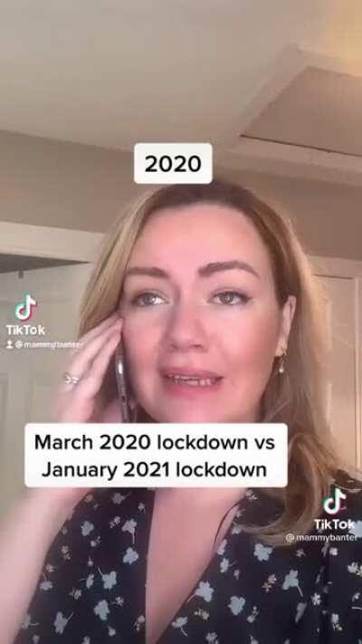 This lockdown compared to last lockdown...