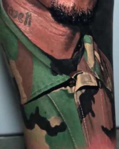 This Tupac tattoo is the most hyper realistic tattoo I have ever seen.