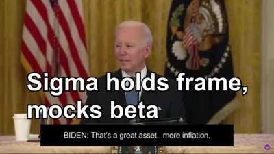 Biden didn't break frame