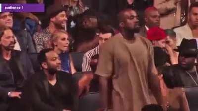 Throwback to that time Kanye was the only one vibing out to Abel’s performance