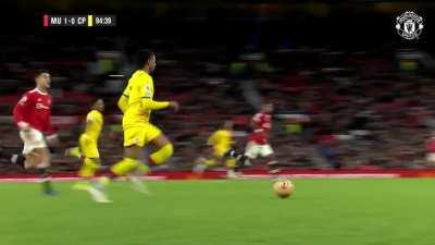 Ronaldo tracking back in the 94th minute yesterday