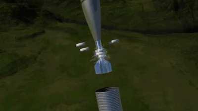 How a mortar works (blast radius and maximum distance based on the UK M252 81mm mortar).