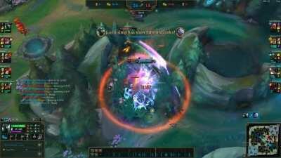 My most risky teleport ever just lead to my first ever quadra!!