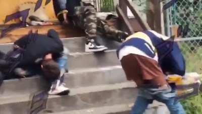 The guy in front had mad balance tho