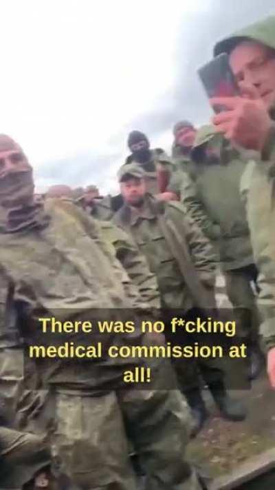 Russian mobiks, location unspecified, recording an address to the public, saying they were abandoned, they are all sick, they were given weapons which are not registered anywhere, they have to buy their food, and there are mentally unstable people among t