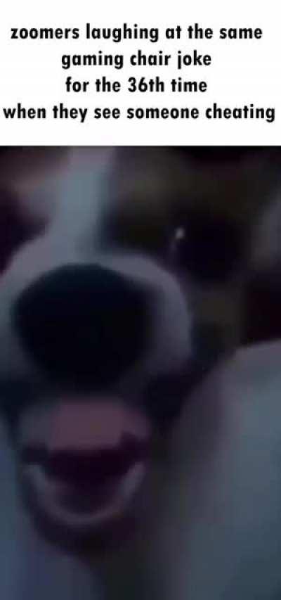 He jus hes gayming chair 🤣🤣!!!!