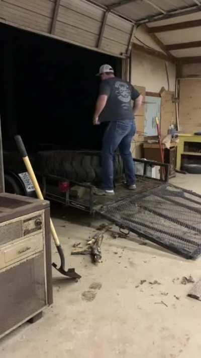 WCGW if I try to move a tire heavier that I am