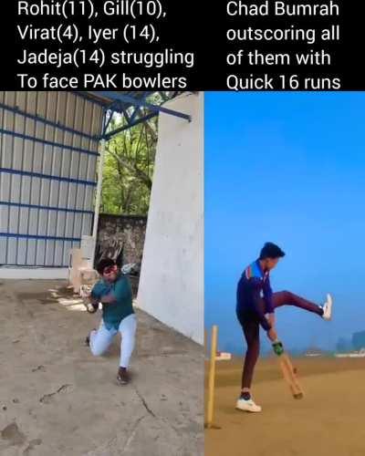 Bumarah>>>>top order Indian batsman 