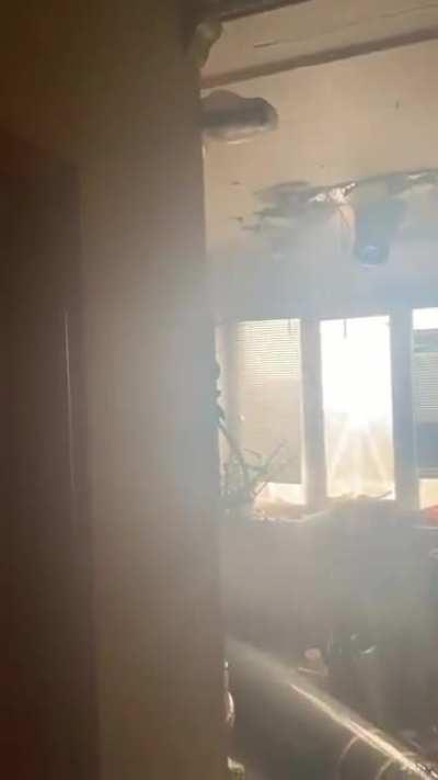 Russian Missile lands into a Ukrainian living room without detonating