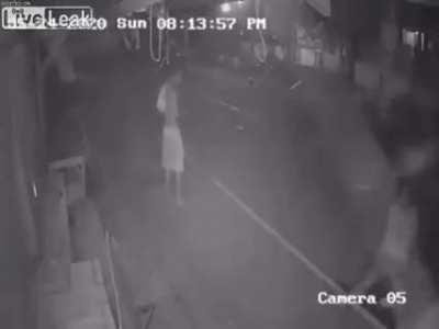 Multiple views, ejected from car and doesn't even lose his face mask.