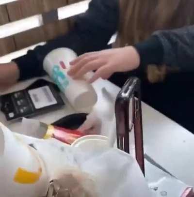 Teens leave a mess after eating
