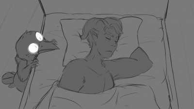 [OC][ART] so I made this quick little animatic to show off what Murderbird spends his nights on, now that his Warlock bond makes him unable to sleep