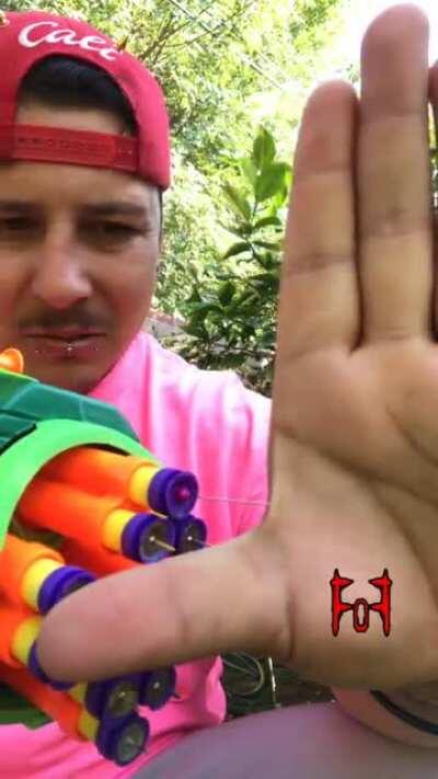 Ner gun Nipple Piercing * IG: footage_over_fear