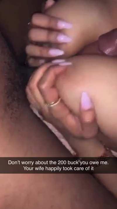 Wife pays her husband’s debt