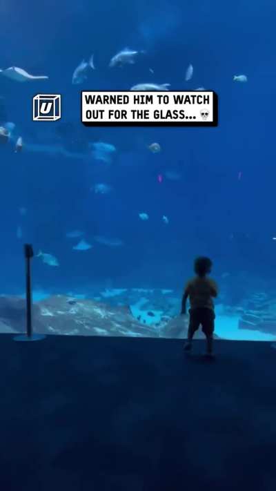 We said to watch out for the glass