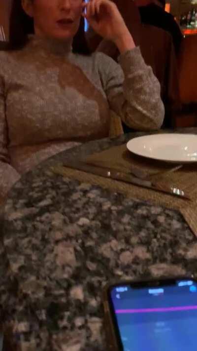 Playing with my Lush while out last night 😈 [GIF]