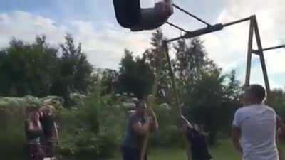 WCGW with trying to be the first human satellite?