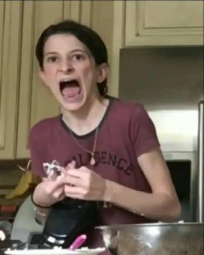 Trying to stop it with your fingers