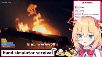 Hachama's perfectly cut scream