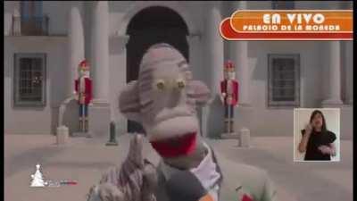 Boric hablando zombie