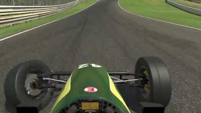 Testing out the damage modeling on the new Formula Vee (iRacing)