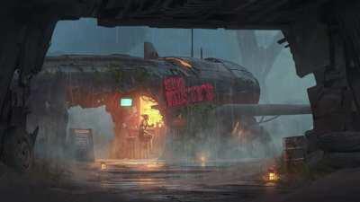 Old Rusty's Bar. Picture Animated by me. Links in comments.