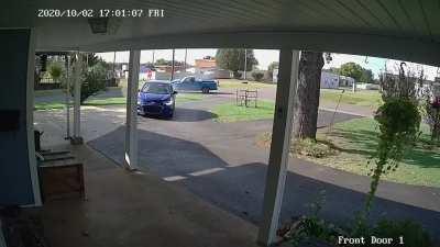 Idiot crashes into my house