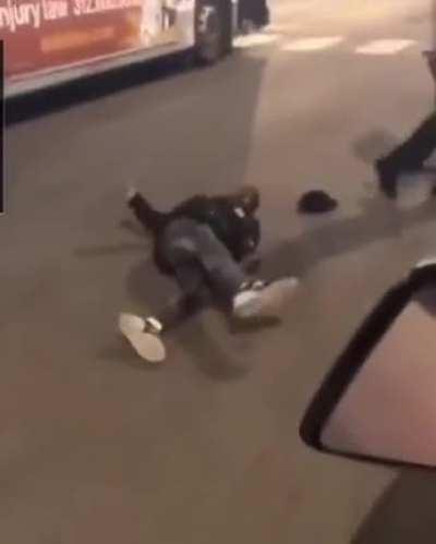 Bus driver piledrives a bum trying to fight his coworker