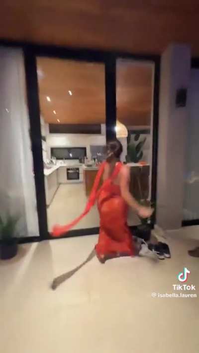 Falling out of dress