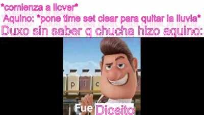 duxo todo: el dios de la lluvia nos ayudo :D
