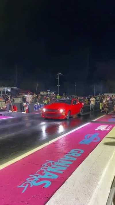 Joel Steele has the first H-Pattern domestic into the 6’s with a 6.98 @ 193mph! Thats right, this guy is still banging gears!