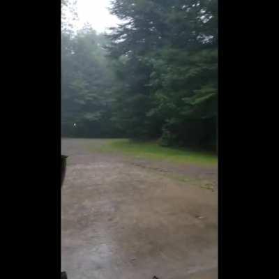 Getting ready to grill in the North Woods