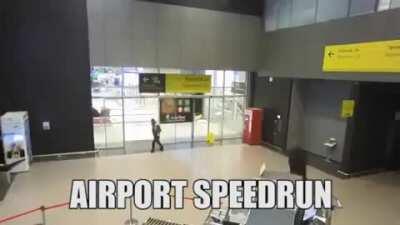 Dream escaping the airport