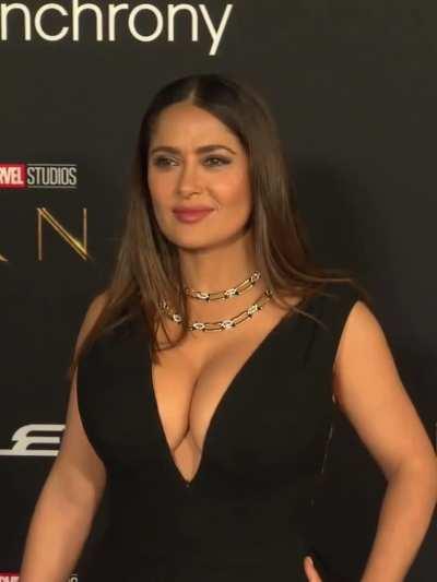 What could possibly be better than having Salma Hayek’s big tits pressed against your face?