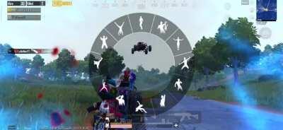 I was dying from the playzone, there seemed no hope, but then GOD SENT ME HELP FROM THE HEAVENS!! A buggy falling from the skies to take me safely...