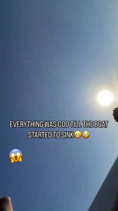 Things go bad quickly as boat sinks quickly!