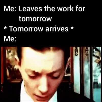 Procrastination strikes