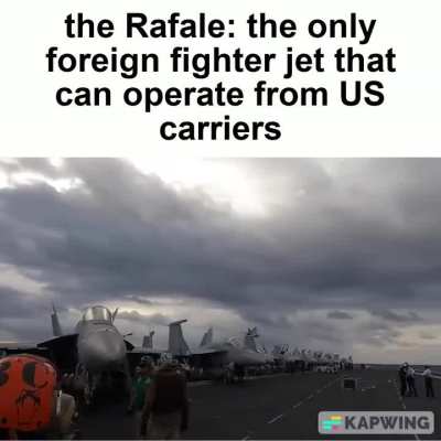 CATOBAR supremacy, Rafale-M can come over to play anytime.