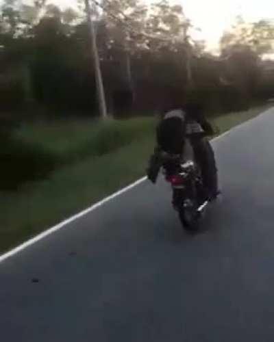 WCGW...doing stunt riding a bike?