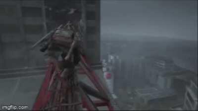 Fans reaction when Abby falls off a Skyscraper