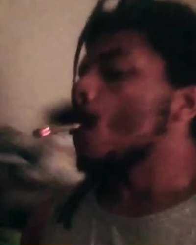 Smoking with my newly equipped powers, shout out Jupiter & Saturn