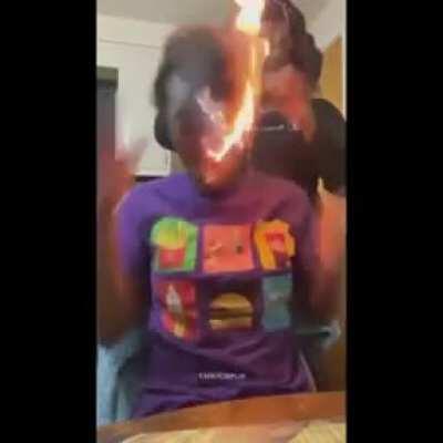 Lighting up while getting your hair done