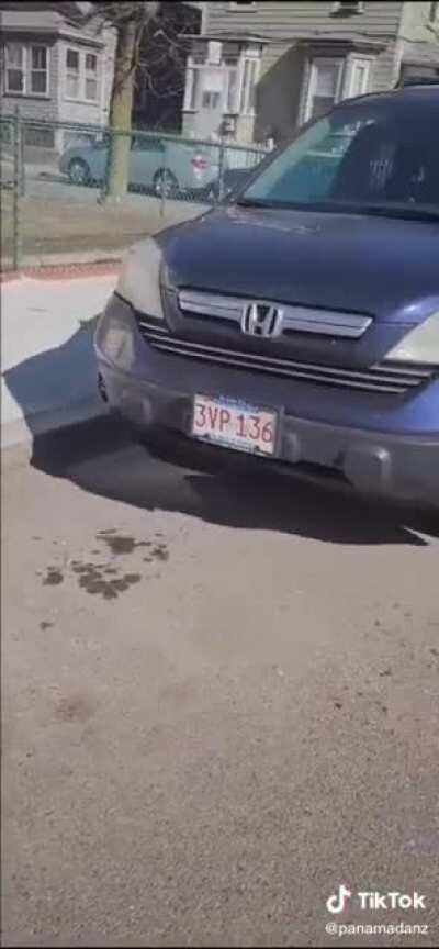 [USA] Man gets caught in the act and freaks out making the worst escape ever. Comical.