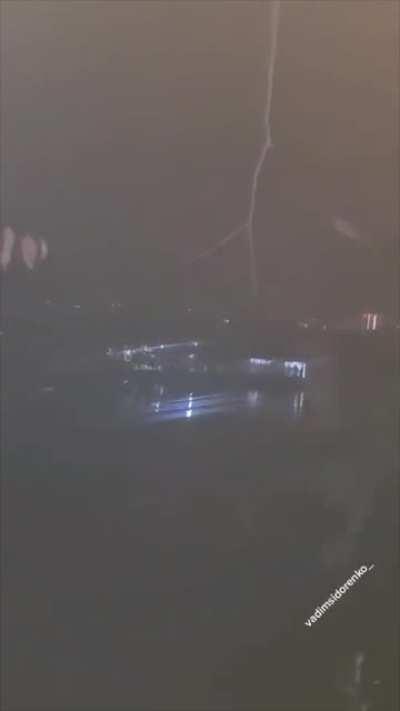 Russian guy cuts power at concert