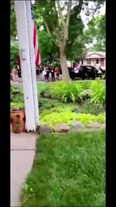 Protestors show up at Republican Senator Warren Limmer’s house in Minnesota today.