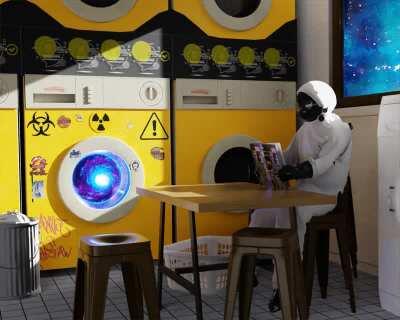 Interdimensional Laundromat by Caleb Worcester