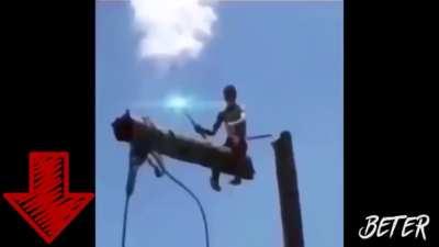 Funny but the guy probably died (i guess)