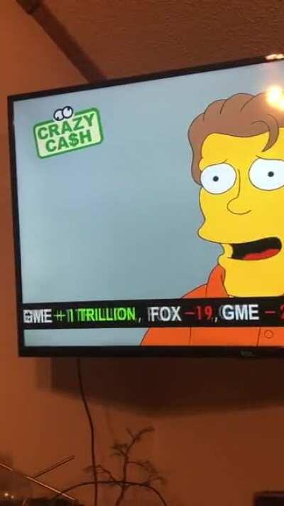 Simpsons GME ticker