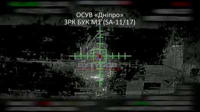 A Russian BUK-M1 Air Defense System is eventually destroyed while trying to escape after being tracked down and bombed by Ukrainian drones (Published September 5, 2025)