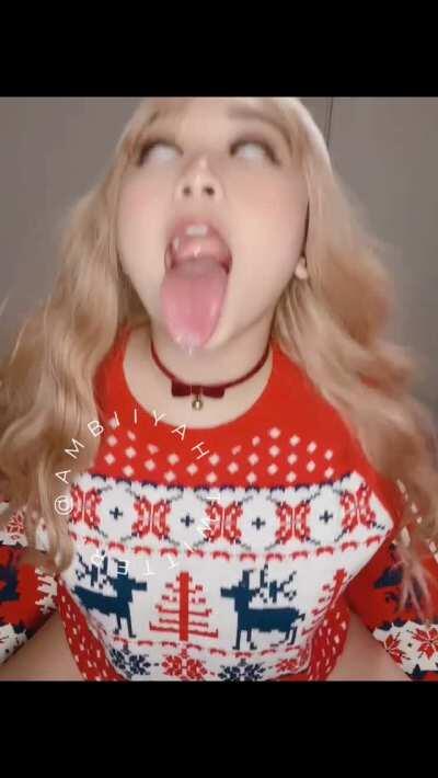 when the candy cane taste too good 🤣